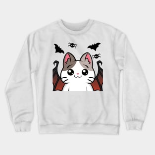 Halloween Costume Cats : Bat wing Crewneck Sweatshirt